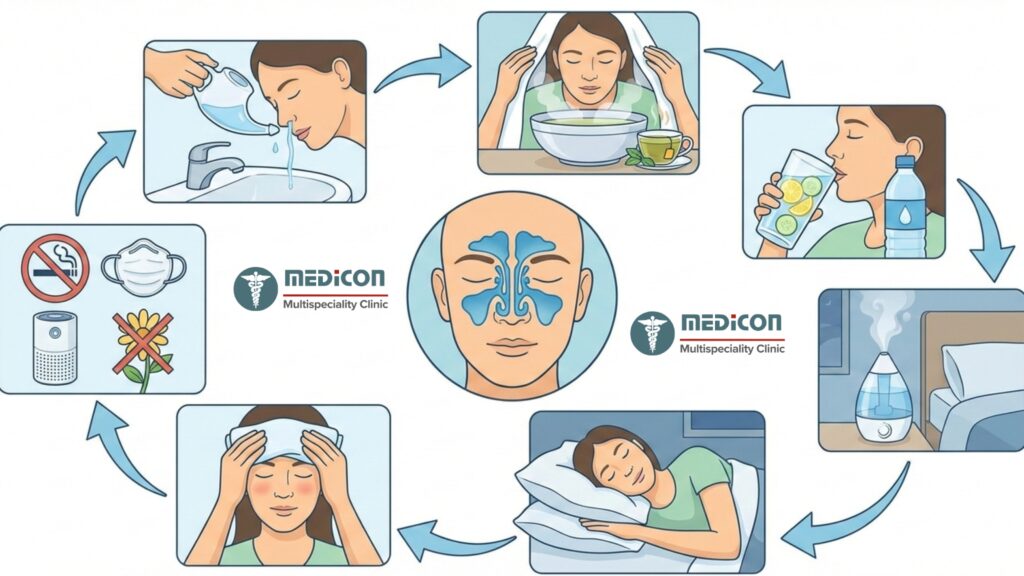 Daily Steps to Reduce Sinus Problems